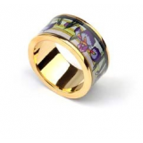 Inel alama placat cu aur 14K Inel alama placat cu aur 14K